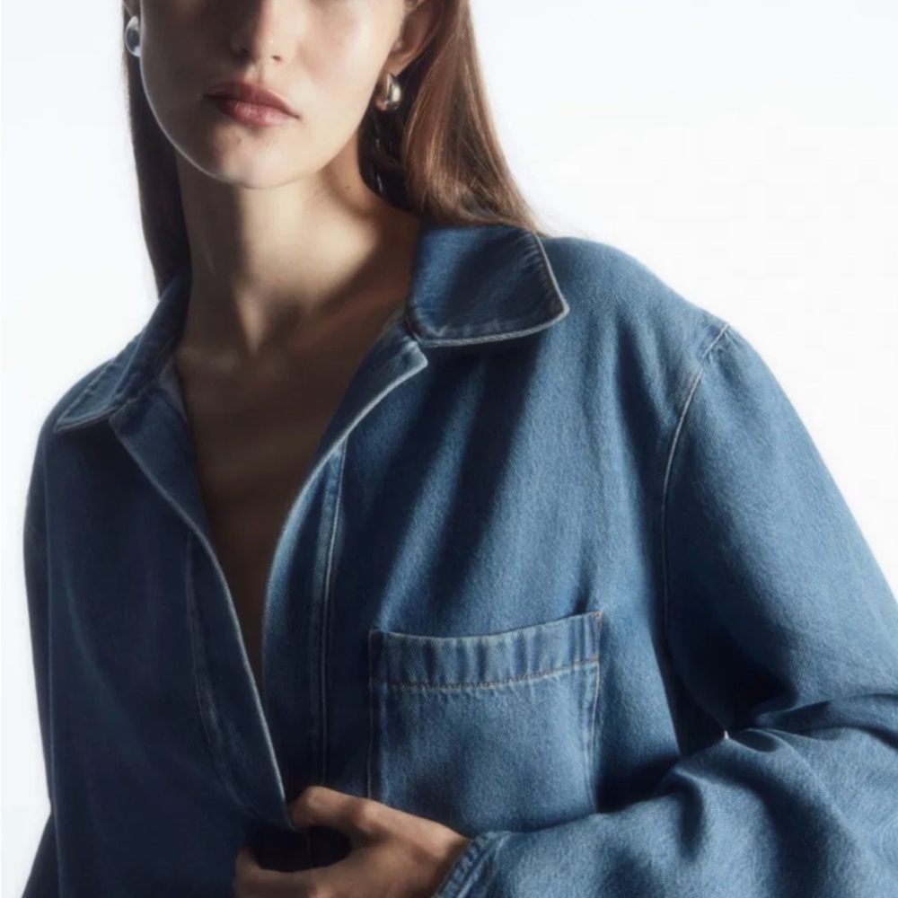COS V-Neck Denim Top - Never Worn (Matching Pants Available) - Picture 6 of 10